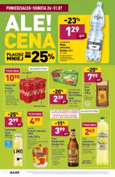 Gazetka promocyjna Aldi - Gazetka - ważna od 31.07 do 31.07.2021 - strona 8 - produkty: Piwa, Piwo, Kawa rozpuszczalna, Sok, Rum, Por, Pur, Gra, Lemoniada, Kawa, Coca-Cola, Tera, Limonka, Aronia, Woda mineralna, Owoce, Woda, Mango, Cisowianka, Mięta