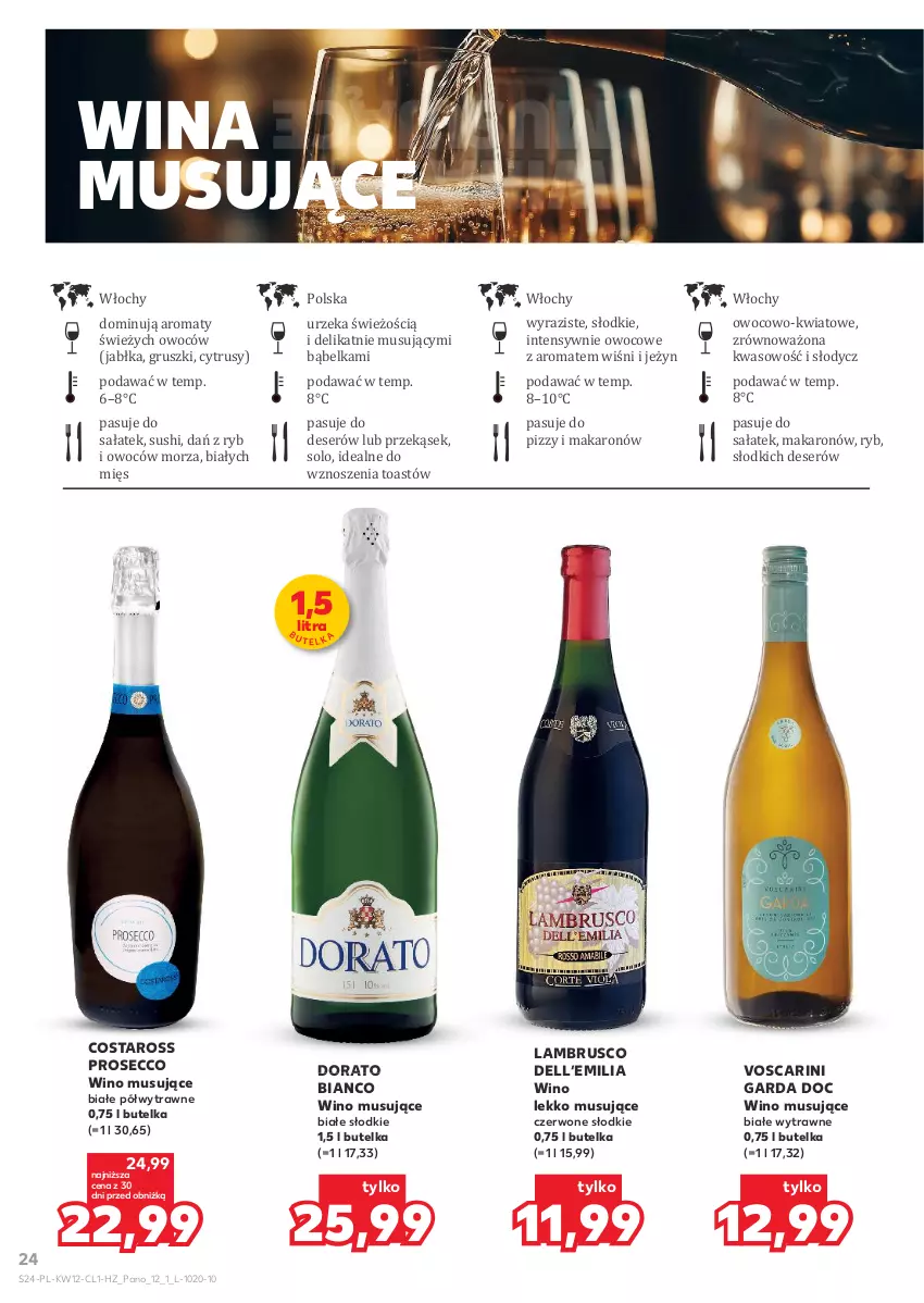 Gazetka promocyjna Kaufland - Barek Kauflandu - ważna 19.03 do 31.03.2026 - strona 24 - produkty: Dell, Deser, Gruszki, Jabłka, Makaron, Mus, Prosecco, Sałat, Ser, Sushi, Wino, Wino musujące