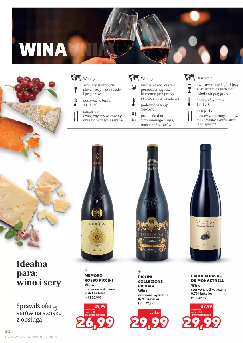 Gazetka promocyjna Kaufland - Barek Kauflandu - ważna 19.03 do 31.03.2026 - strona 32 - produkty: Jagody, Makaron, Nuty, Por, Przyprawy, Ser, Wino, Wino czerwone