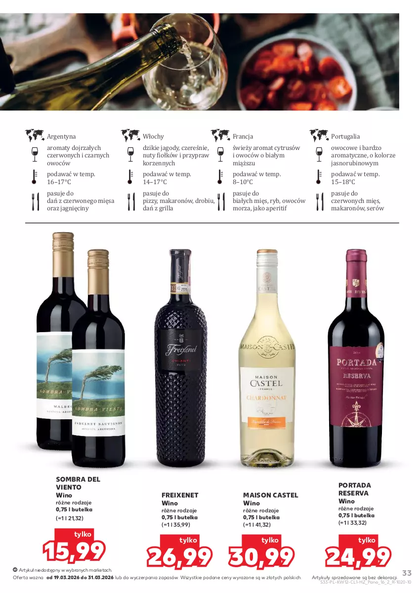 Gazetka promocyjna Kaufland - Barek Kauflandu - ważna 19.03 do 31.03.2026 - strona 33 - produkty: Grill, Jagody, Makaron, Nuty, Por, Portada, Rubin, Ser, Wino