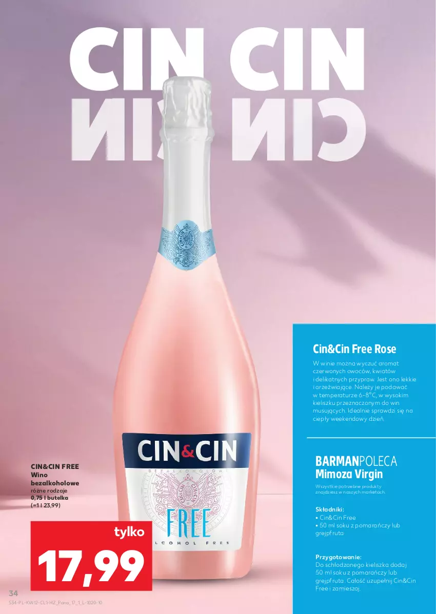 Gazetka promocyjna Kaufland - Barek Kauflandu - ważna 19.03 do 31.03.2026 - strona 34 - produkty: Gin, Grejpfrut, Mus, Sok, Wino, Wino bezalkoholowe