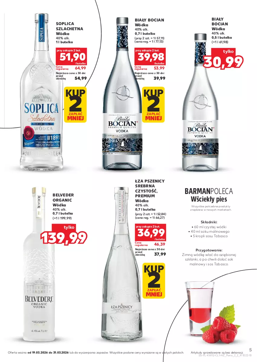 Gazetka promocyjna Kaufland - Barek Kauflandu - ważna 19.03 do 31.03.2026 - strona 5 - produkty: Biały Bocian, Lanki, Sok, Soplica, Sos, Sos tabasco, Wódka