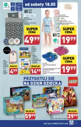 Gazetka promocyjna Aldi - Artykuły przemysłowe i tekstylia - Gazetka - ważna od 18.05 do 18.05.2024 - strona 15 - produkty: Pościel, Marker, Tusz, Pasek, LEGO, Wełna, Sznurek, Clogsy, Dzieci, Klocki, Piżama, Fa