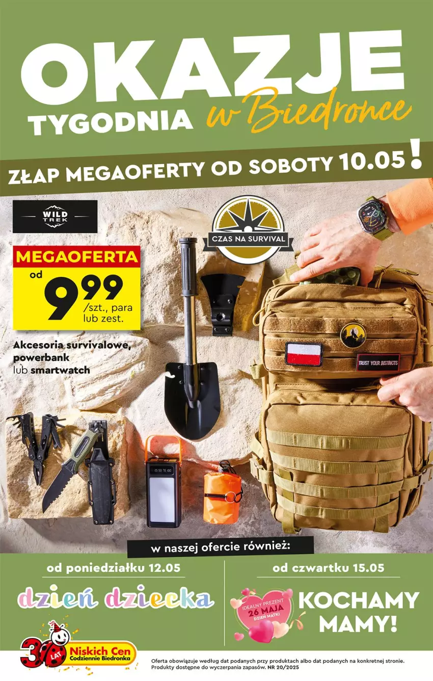 Gazetka promocyjna Biedronka - Okazje Tygodnia - ważna 10.05 do 24.05.2025 - strona 1 - produkty: Kret, Smartwatch