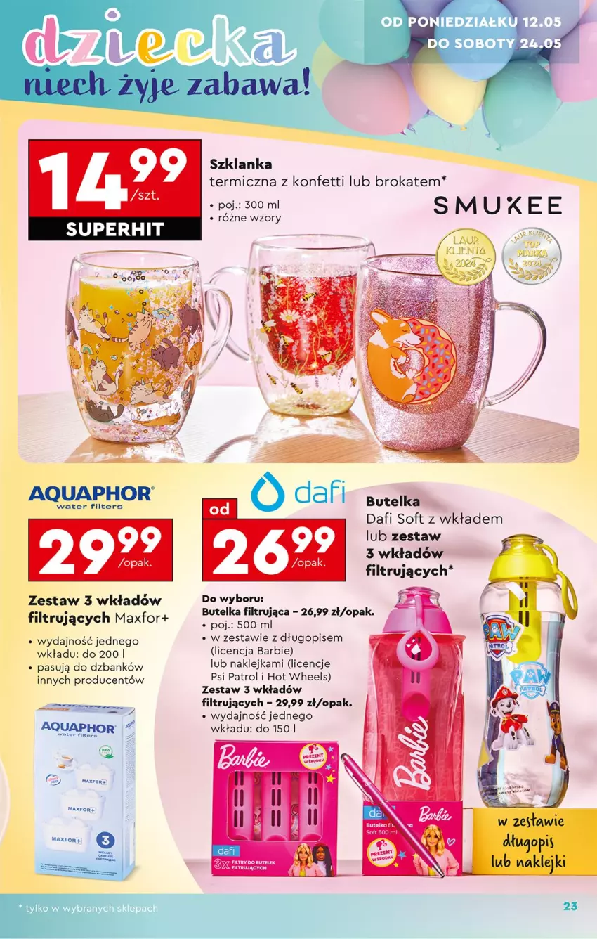 Gazetka promocyjna Biedronka - Okazje Tygodnia - ważna 10.05 do 24.05.2025 - strona 25 - produkty: Aquaphor, Barbie, Długopis, Fa, Hot Wheels, Klej, Psi Patrol, Szklanka