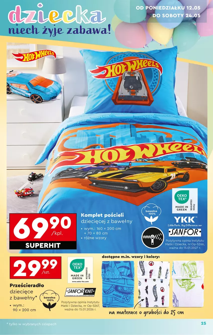 Gazetka promocyjna Biedronka - Okazje Tygodnia - ważna 10.05 do 24.05.2025 - strona 27 - produkty: Dzieci, Fa, Materac, Prześcieradło, Tera