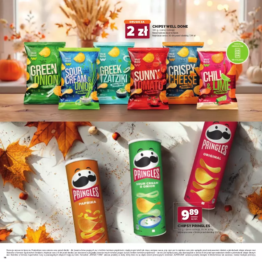Gazetka promocyjna Stokrotka - Katalog Jesienne Inspiracje! - ważna 15.10 do 28.10.2026 - strona 16 - produkty: Chipsy, Mięso, Owoce, Pringles, Warzywa