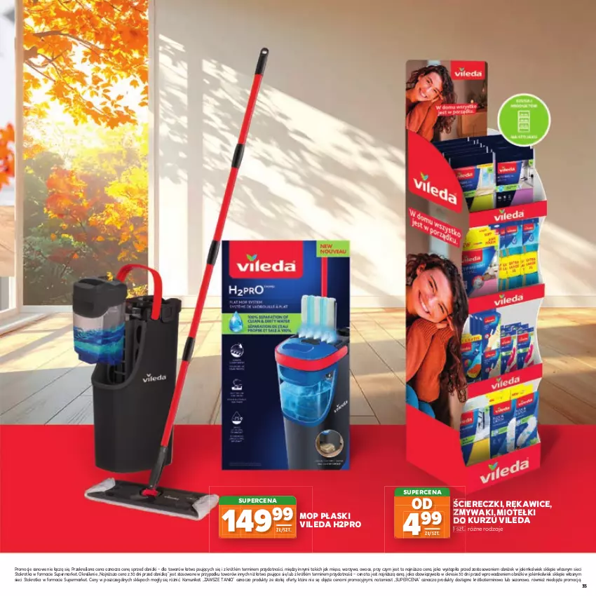 Gazetka promocyjna Stokrotka - Katalog Jesienne Inspiracje! - ważna 15.10 do 28.10.2026 - strona 35 - produkty: Mięso, Mop, Owoce, Rękawice, Vileda, Warzywa