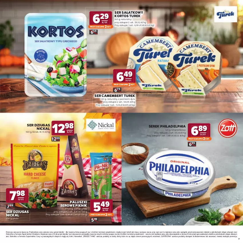 Gazetka promocyjna Stokrotka - Katalog Jesienne Inspiracje! - ważna 15.10 do 28.10.2026 - strona 7 - produkty: Camembert, Gin, Mięso, Owoce, Philadelphia, Sałat, Ser, Serek, Warzywa
