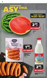 Gazetka promocyjna Netto - Artykuły spożywcze - Gazetka - ważna od 19.07 do 19.07.2023 - strona 2 - produkty: Arbuz, Kiełbasa, Mleko, Kiełbasa śląska