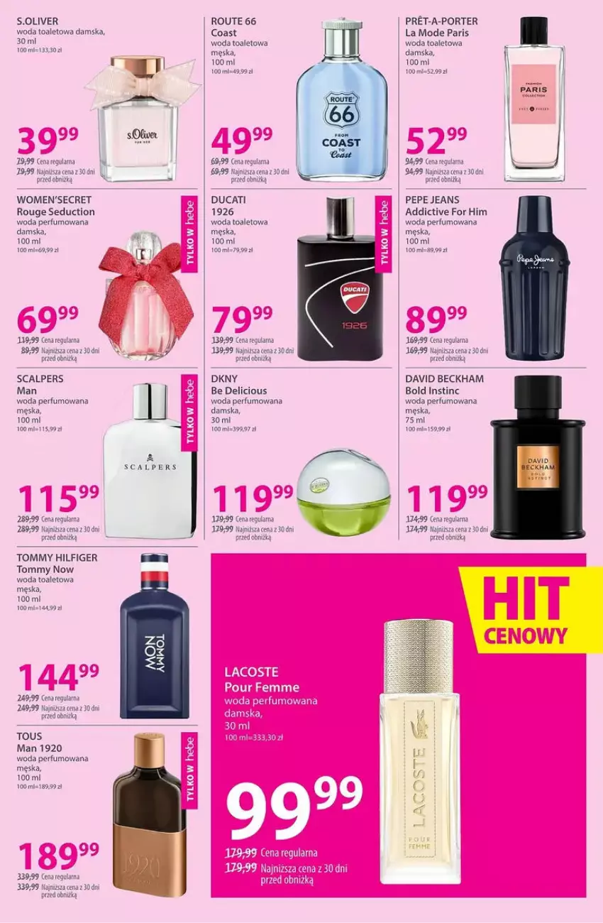 Gazetka promocyjna Hebe - ważna 30.01 do 16.02.2025 - strona 16 - produkty: David Beckham, DKNY, Ducati, Fa, Perfum, Por, S.Oliver, Waga, Woda, Woda toaletowa