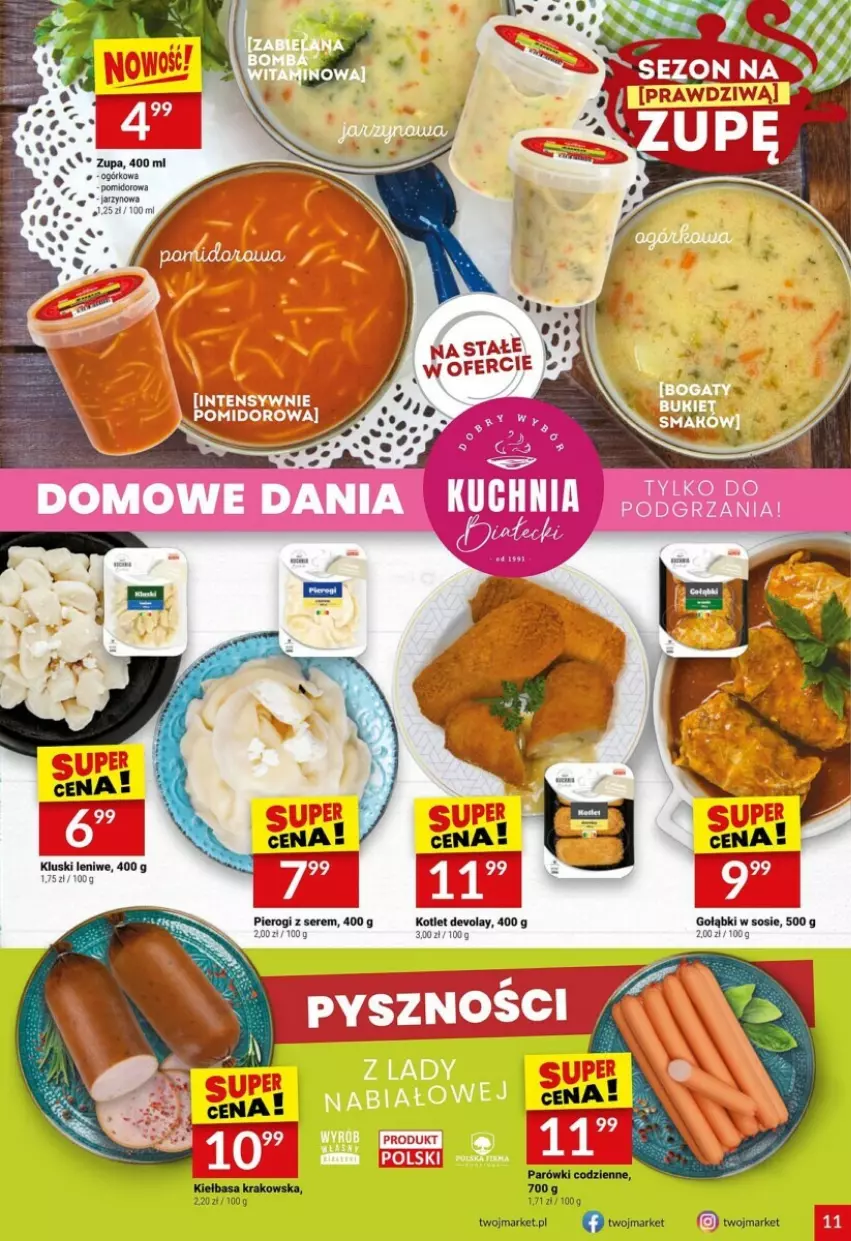 Gazetka promocyjna Twoj Market - ważna 04.10 do 10.10.2023 - strona 3 - produkty: Kiełbasa, Kiełbasa krakowska, Kotlet, Sos
