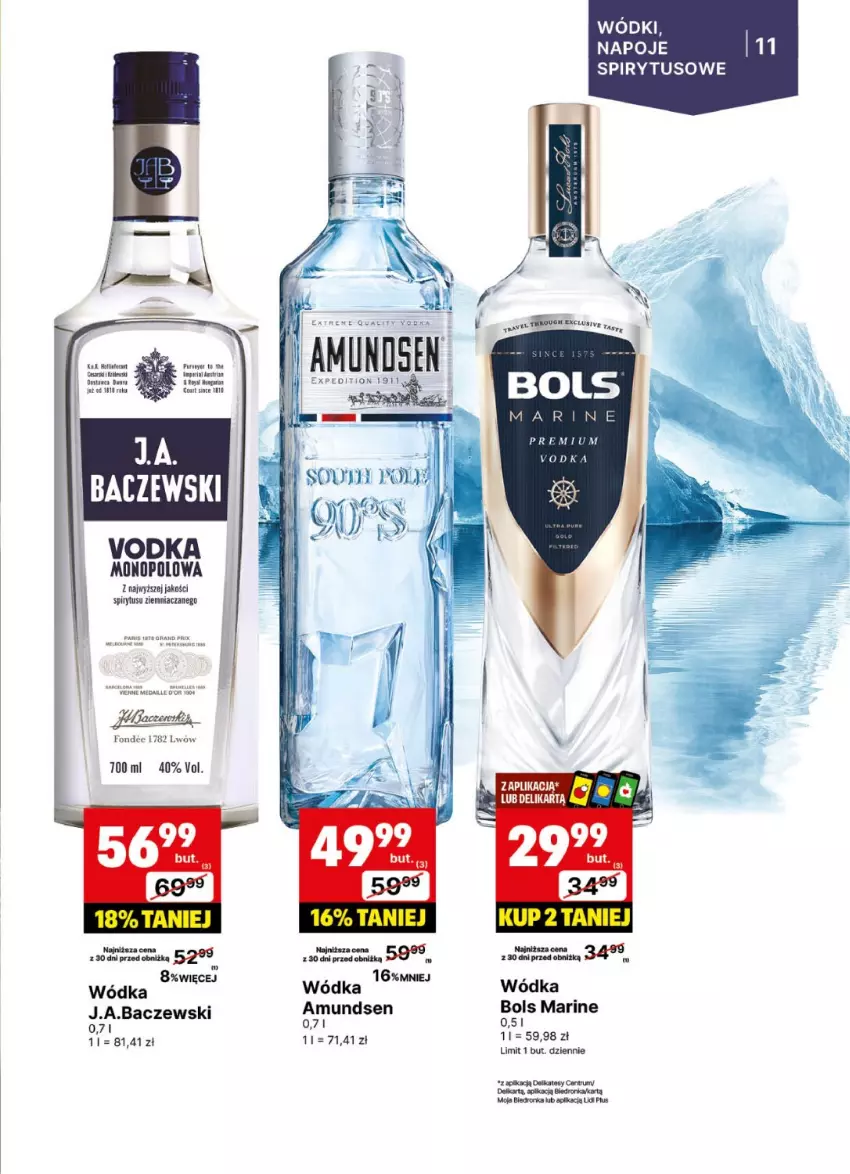 Gazetka promocyjna Delikatesy Centrum - Delibarek DC24-DC25 - ważna 09.06 do 22.06.2025 - strona 11 - produkty: Amundsen, Bols, Mars, Napoje, Pur, Wódka