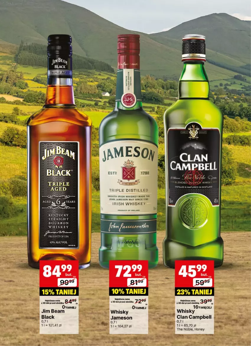 Gazetka promocyjna Delikatesy Centrum - Delibarek DC24-DC25 - ważna 09.06 do 22.06.2025 - strona 18 - produkty: Bell, Bourbon, Jameson, Jim Beam, Lack, Whiskey, Whisky