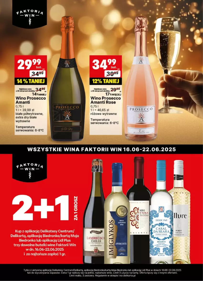 Gazetka promocyjna Delikatesy Centrum - Delibarek DC24-DC25 - ważna 09.06 do 22.06.2025 - strona 2 - produkty: Fa, Prosecco, Rum, Ser, Wino