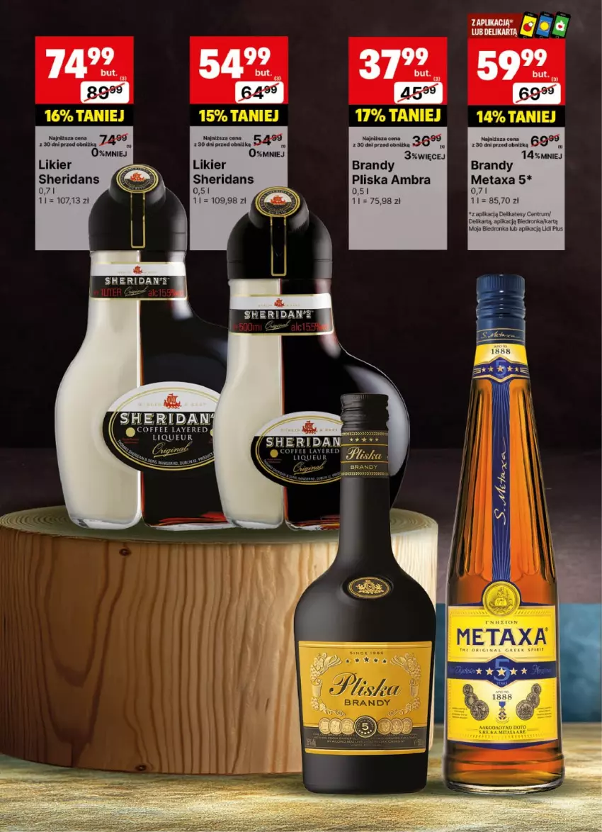 Gazetka promocyjna Delikatesy Centrum - Delibarek DC24-DC25 - ważna 09.06 do 22.06.2025 - strona 20 - produkty: Brandy, Fa, Likier, Metaxa, Pliska, Rum