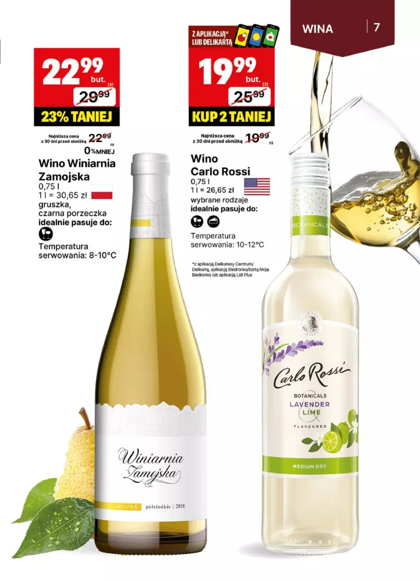 Gazetka promocyjna Delikatesy Centrum - Delibarek DC24-DC25 - ważna 09.06 do 22.06.2025 - strona 7 - produkty: Carlo Rossi, Por, Rum, Ser, Winiarnia Zamojska, Wino