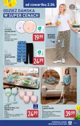 Gazetka promocyjna Aldi - Pełna oferta - Gazetka - ważna od 04.04 do 04.04.2026 - strona 43 - produkty: Kosz, Koszulka, Wełna, Spodnie, Lanki, Fa