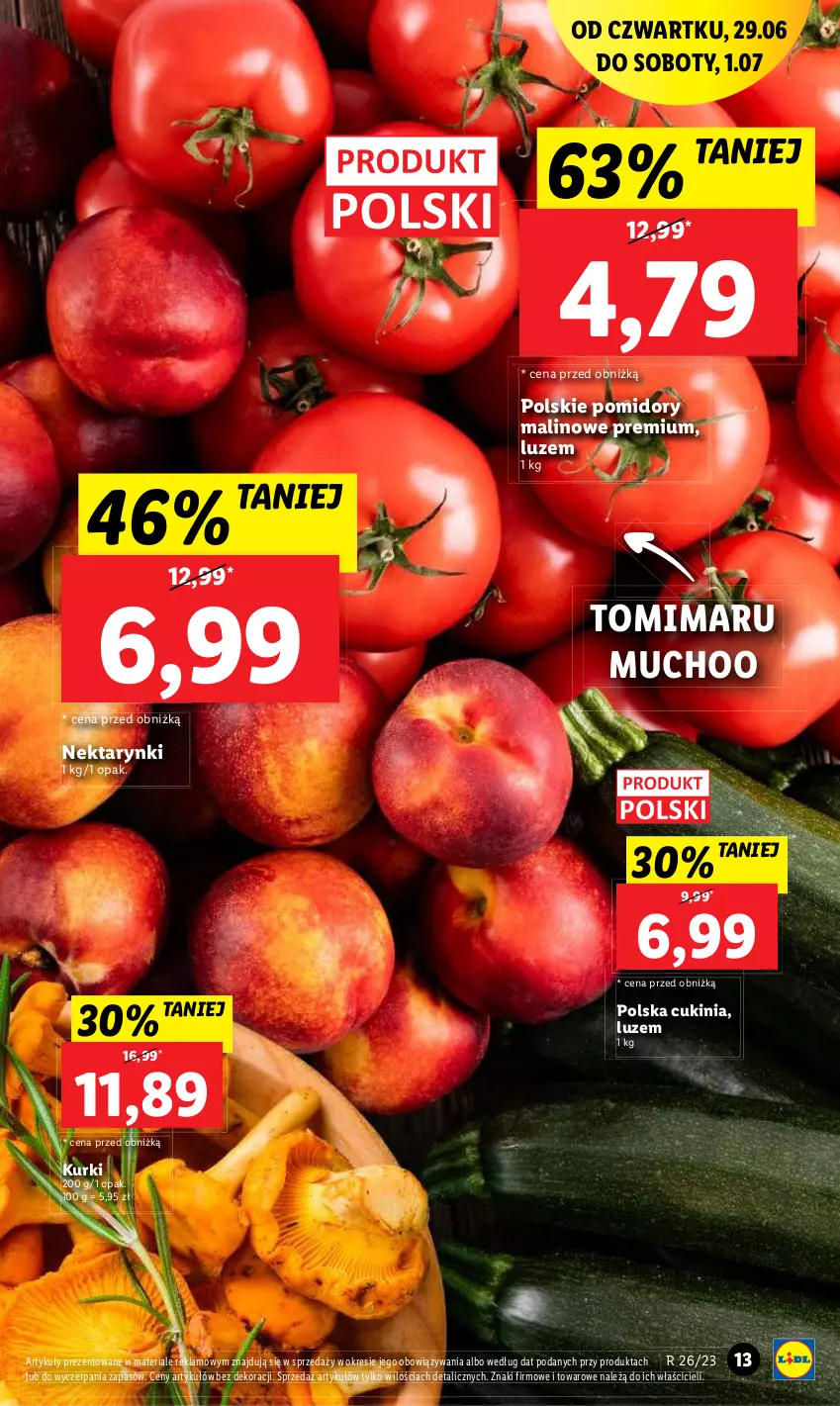 Gazetka promocyjna Lidl - GAZETKA - ważna 29.06 do 01.07.2023 - strona 17 - produkty: Nektar, Pomidory