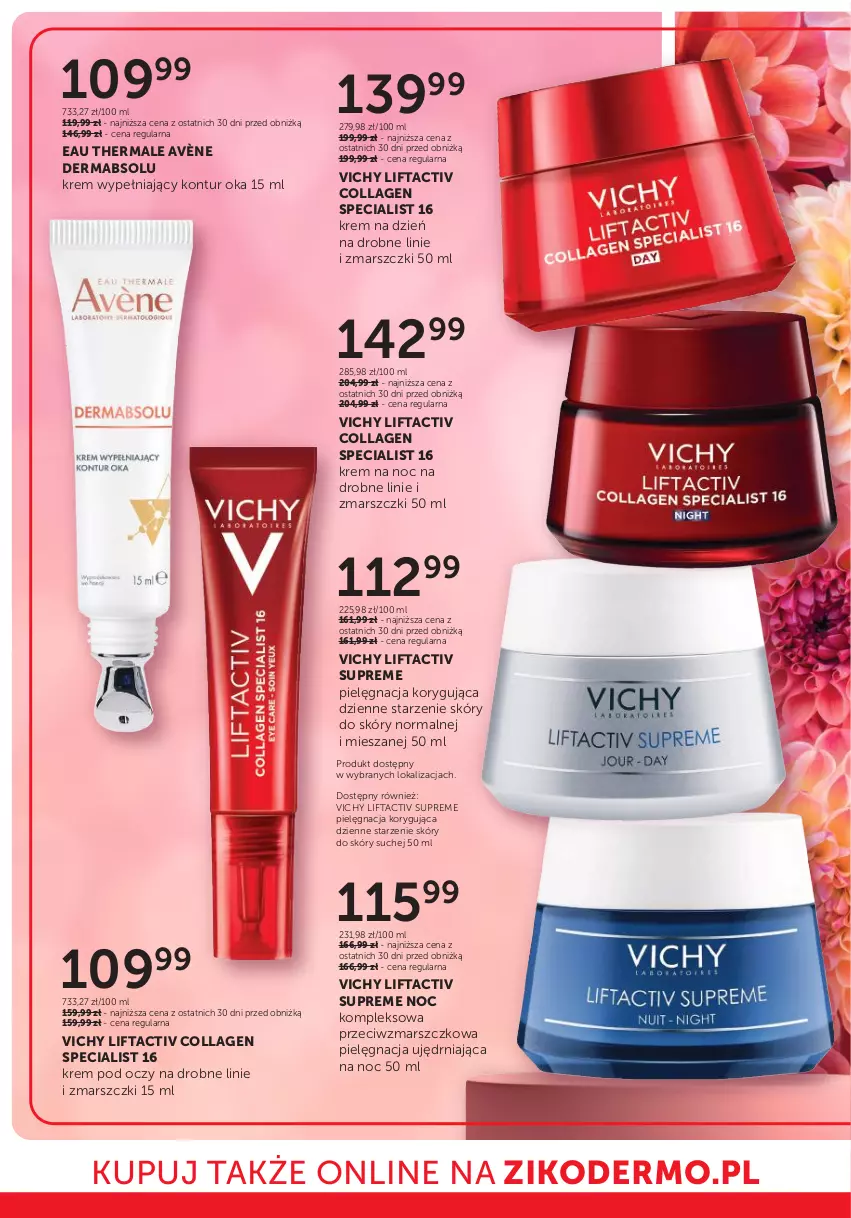 Gazetka promocyjna Ziko - Gazetka Ziko Dermo - ważna 15.05 do 28.05.2025 - strona 18 - produkty: Avène, Krem na dzień, Krem na noc, Krem pod oczy, Mars, Vichy