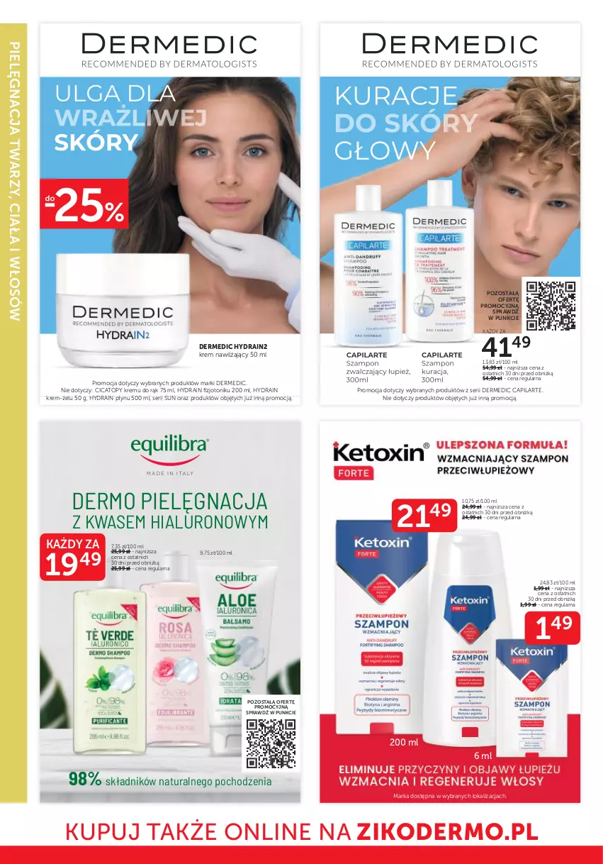 Gazetka promocyjna Ziko - Gazetka Ziko Dermo - ważna 15.05 do 28.05.2025 - strona 28 - produkty: Capilarte, Dermedic, Krem nawilżający, Ser, Tonik, Top