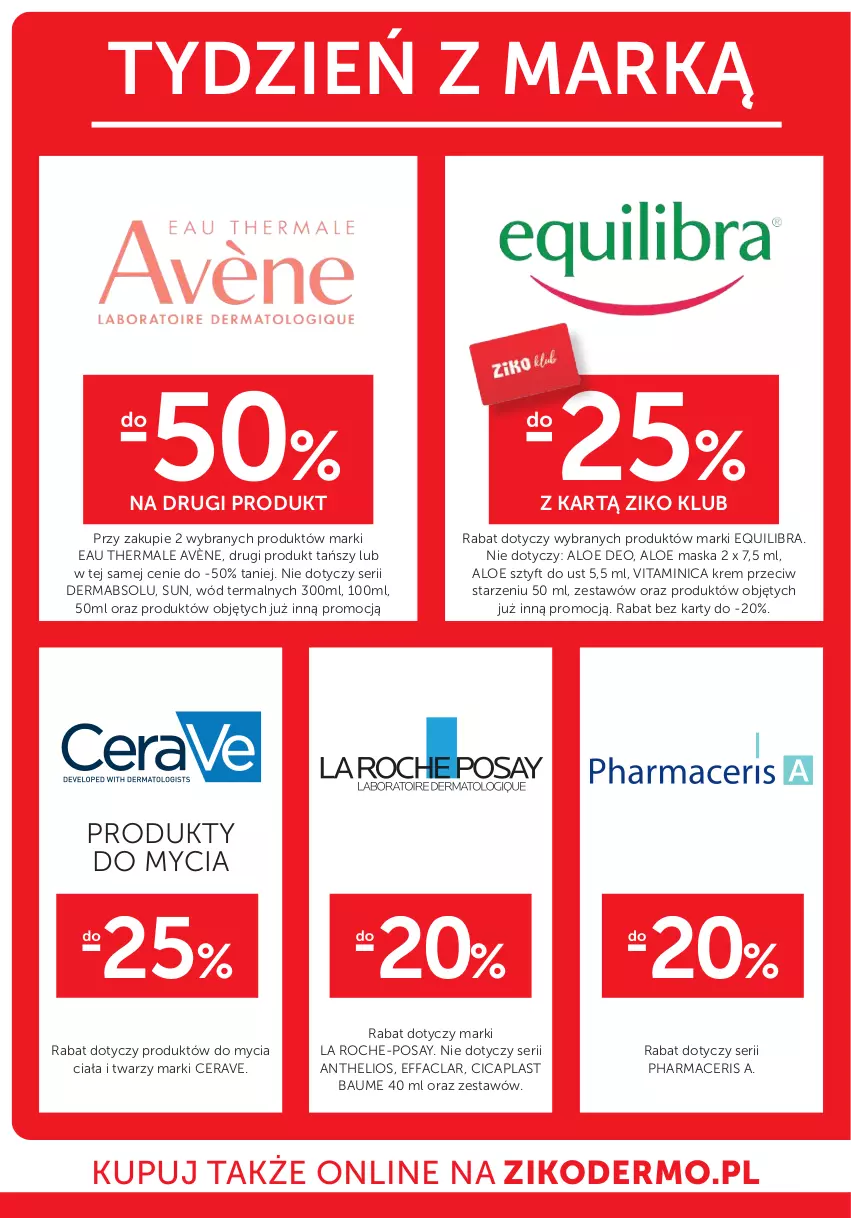 Gazetka promocyjna Ziko - Gazetka Ziko Dermo - ważna 15.05 do 28.05.2025 - strona 30 - produkty: Acer, Avène, CeraVe, Fa, Helio, La Roche-Posay, Maska, Pharmaceris, Ser