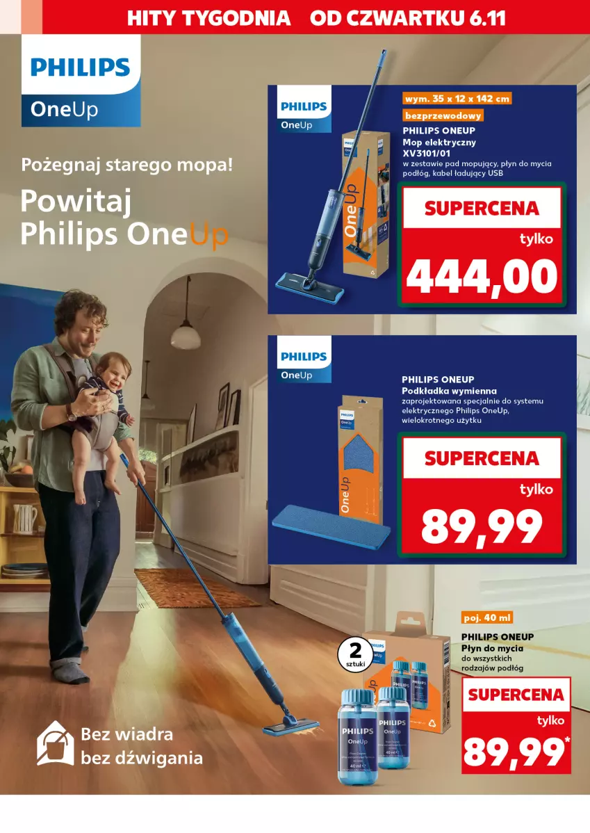 Gazetka promocyjna Kaufland - Kaufland - ważna 06.11 do 12.11.2025 - strona 2 - produkty: Dźwig, LG, Mop, Philips, Płyn do mycia, Płyn do mycia podłóg, Podkład, Podkładka