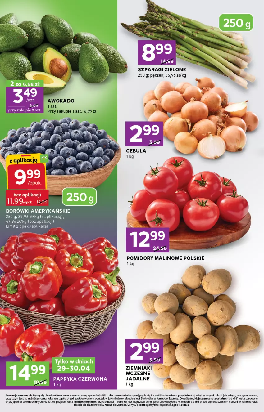 Gazetka promocyjna Stokrotka - Stokrotka Express - ważna 29.04 do 07.05.2025 - strona 2 - produkty: Mięso, Owoce, Pomidory, Warzywa, Ziemniaki