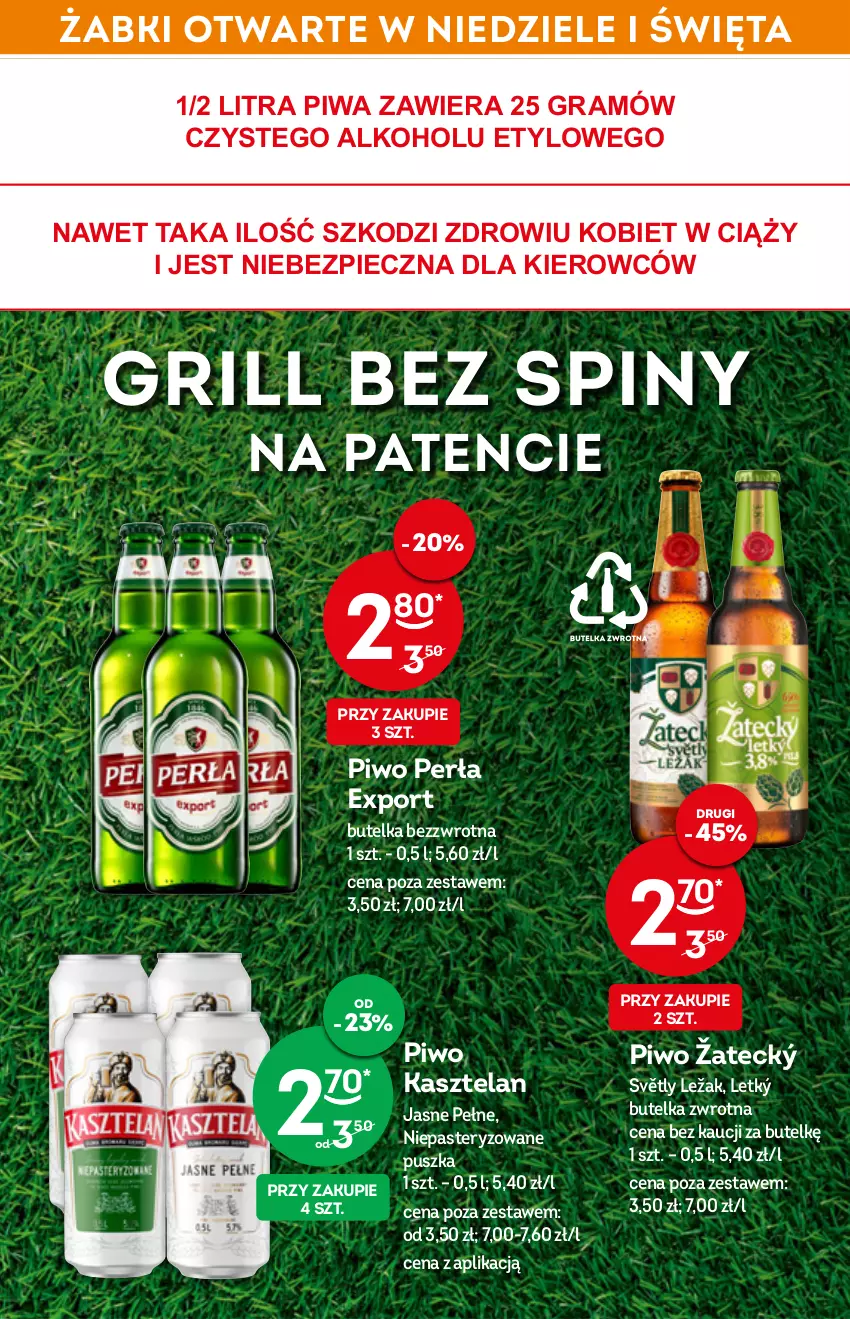 Gazetka promocyjna Żabka - ważna 04.05 do 10.05.2022 - strona 10 - produkty: Gra, Grill, Kasztelan, Perła, Piec, Piwa, Piwo, Por