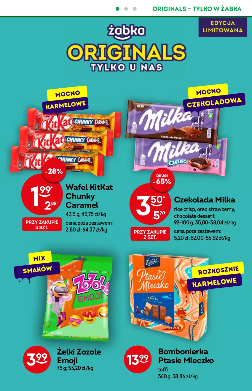 Gazetka promocyjna Żabka - ważna 07.09 do 13.09.2022 - strona 21 - produkty: Czekolada, Gin, Kosz, Milka, Mleczko, Oreo, Ptasie mleczko, Ser