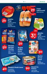 Gazetka promocyjna Żabka - Gazetka - ważna od 13.09 do 13.09.2022 - strona 49 - produkty: Sałatka, Krakus, Sos, Ser, Makrelą, Parówki, Dega, Sałat, Morliny, Chleb, Grill, Berlinki, Surimi, Lisner