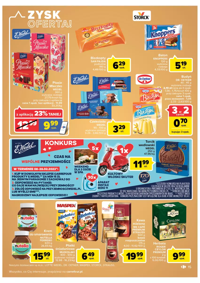 Gazetka promocyjna Carrefour - Gazetka Carrefour Zyskoteka - ważna 15.02 do 21.02.2022 - strona 15 - produkty: Cukier