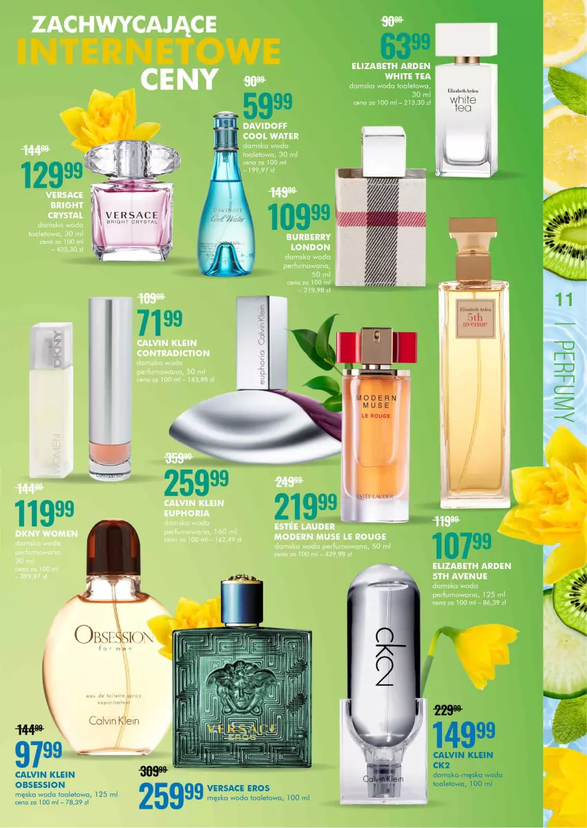 Gazetka promocyjna Super Pharm - Gazetka - ważna 20.04 do 04.05.2021 - strona 11 - produkty: Calvin Klein, Elizabeth Arden, Fa, K2, SESSIO, Versace, Woda, Woda toaletowa