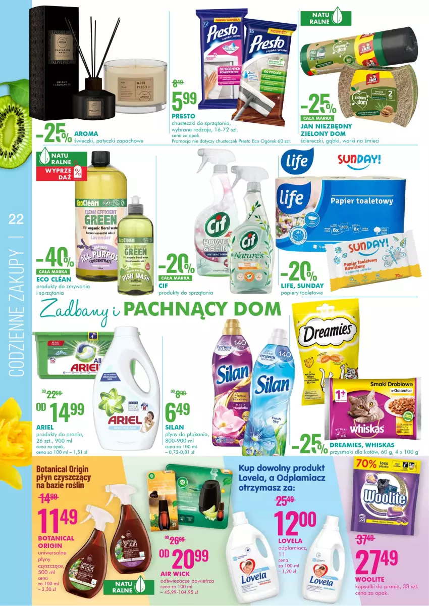 Gazetka promocyjna Super Pharm - Gazetka - ważna 20.04 do 04.05.2021 - strona 22 - produkty: Air Wick, Fa, Flora, Gala, Gin, Kapsułki do prania, Kurczak, Lovela, Odplamiacz, Perfum, Przysmaki, Sati, Zupa