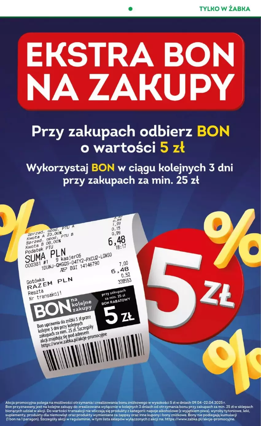 Gazetka promocyjna Żabka - ważna 09.04 do 22.04.2025 - strona 13 - produkty: Napoje, Olej, Piwa, Sok, Tran