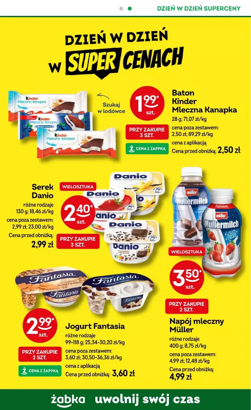 Gazetka promocyjna Żabka - ważna 09.04 do 22.04.2025 - strona 44 - produkty: Danio, Fa, Fanta, Jogurt, Napój, Napój mleczny