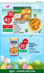 Gazetka promocyjna Żabka - Gazetka - ważna od 22.04 do 22.04.2025 - strona 59 - produkty: Lubella, Makaron, Sok, Bell, Stek, Rosół, Bella, Knorr