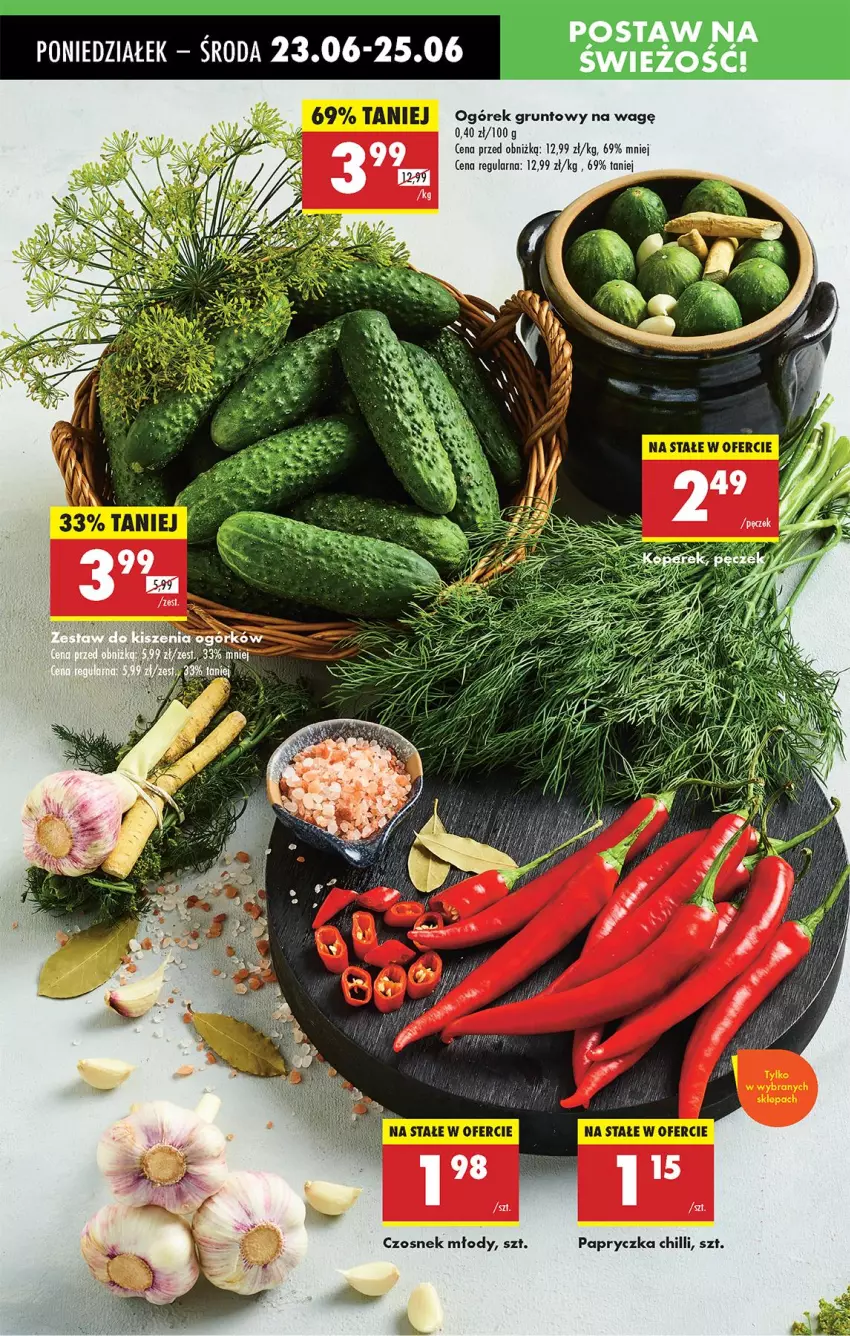 Gazetka promocyjna Biedronka - Od Poniedziałku - ważna 23.06 do 28.06.2025 - strona 20 - produkty: Czosnek, Grunt, Ogórek