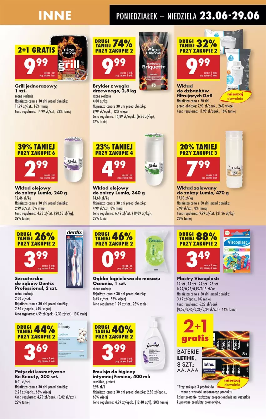 Gazetka promocyjna Biedronka - Od Poniedziałku - ważna 23.06 do 28.06.2025 - strona 67 - produkty: Be Be, Emulsja, Gra, Grill, Leon, Olej, Patyczki kosmetyczne, Por, Szczoteczka, Szczoteczka do zębów, Viscoplast, Wkład olejowy, Znicz