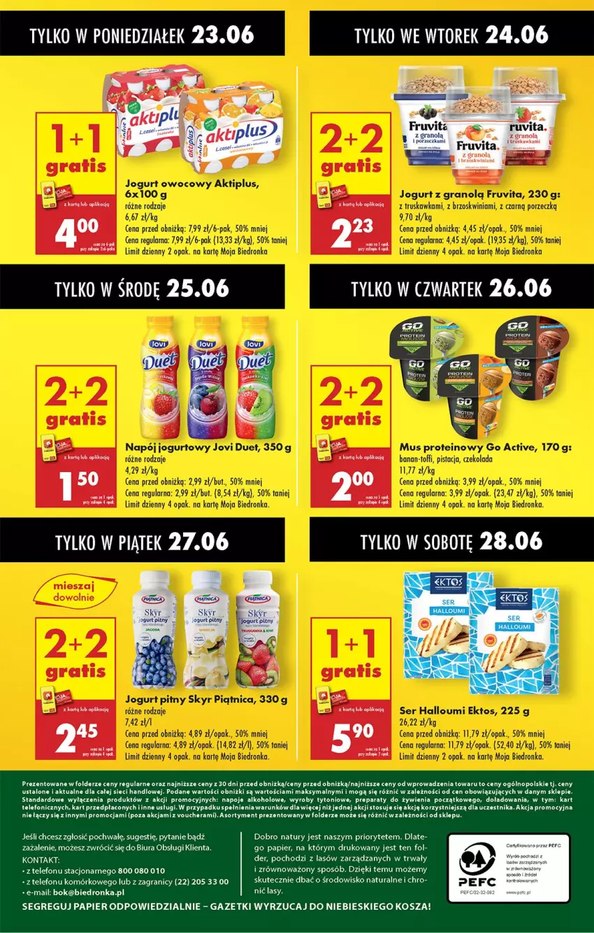 Gazetka promocyjna Biedronka - Od Poniedziałku - ważna 23.06 do 28.06.2025 - strona 68 - produkty: AEG, Fa, Gra, Jogurt, Jogurt pitny, Kosz, Napoje, Owoce, Papier, Telefon