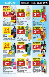 Gazetka promocyjna Biedronka - Od Poniedziałku - Gazetka - ważna od 28.06 do 28.06.2025 - strona 55 - produkty: Por, Gin, Gra, Ice tea, Coca-Cola, Napoje, Napój izotoniczny, Napój gazowany, Syrop, Oshee, Fanta, Sprite, Syropy, Napój, Herbapol, Magnez, Fa