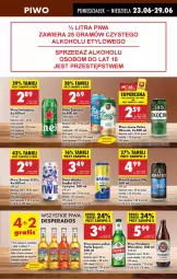 Gazetka promocyjna Biedronka - Od Poniedziałku - Gazetka - ważna od 28.06 do 28.06.2025 - strona 57 - produkty: Piwa, Piwo, Por, Mus, Koc, Heineken, Warka, Desperados, Perła, Piwo jasne, Radler, Okocim
