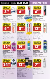Gazetka promocyjna Biedronka - Od Poniedziałku - Gazetka - ważna od 28.06 do 28.06.2025 - strona 60 - produkty: Woda perfumowana, Balsam po goleniu, Nivea Men, Colgate Total, Ser, Corega, Płyn do płukania jamy ustnej, Listerine, Kostka myjąca, Perfum, Pasta do zębów, Dove, Lacalut, Płyn do płukania, Woda toaletowa, Gillette, Dzieci, Be Be, Elmex, Colgate, Woda, Mach3, Blend-a-Med, Nivea, LG