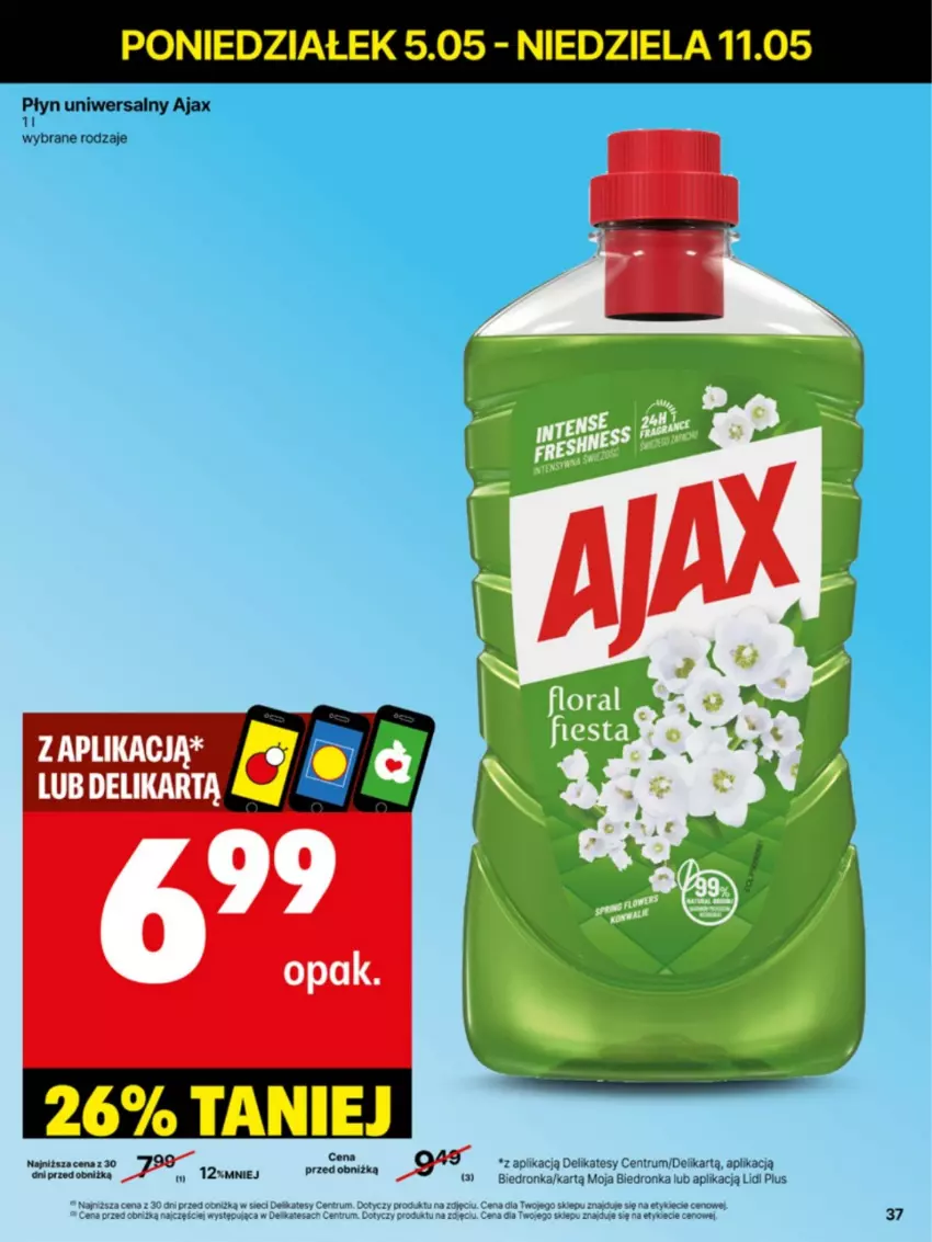 Gazetka promocyjna Delikatesy Centrum - Franczyza DC19 Poniedziałek - ważna 05.05 do 11.05.2025 - strona 37 - produkty: Ajax, Rum