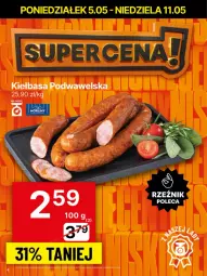 Gazetka promocyjna Delikatesy Centrum - Franczyza DC19 Poniedziałek - Gazetka - ważna od 11.05 do 11.05.2025 - strona 4 - produkty: Kiełbasa podwawelska, Wawel, Kiełbasa