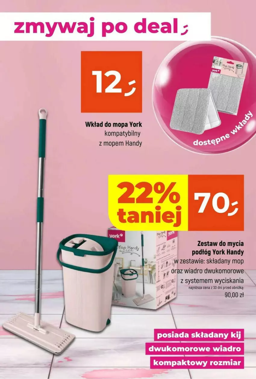 Gazetka promocyjna Dealz - ważna 02.01 do 15.01.2025 - strona 15 - produkty: Mop, Wiadro, Wkład do mopa