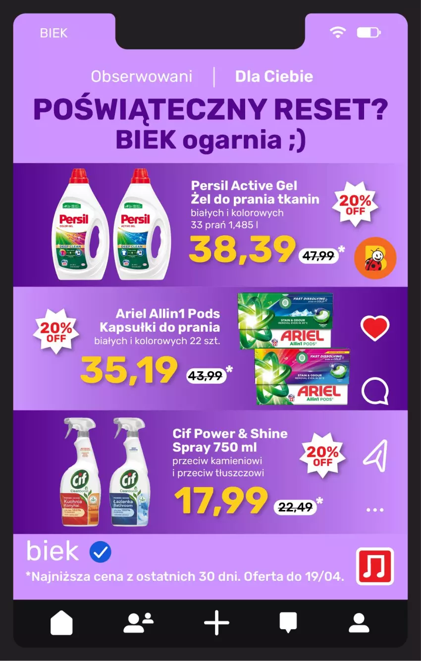 Gazetka promocyjna Biedronka - Gazetka - ważna 17.04 do 24.04.2026 - strona 8 - produkty: Ariel, Kuchnia