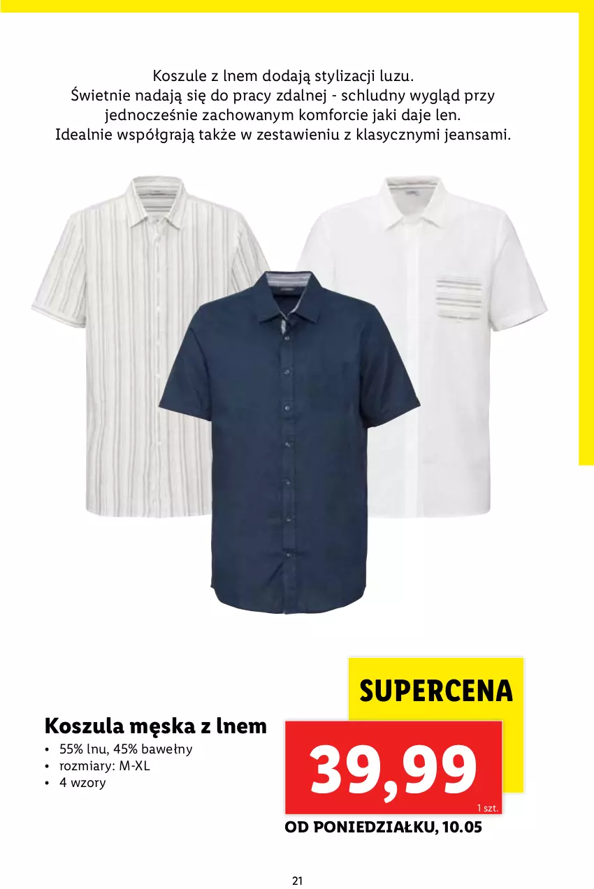 Gazetka promocyjna Lidl - OFERTA OD 28.04 DO WYCZERPANIA ZAPASÓW - ważna 28.04 do 15.05.2021 - strona 21 - produkty: Gra, Kosz, Koszula