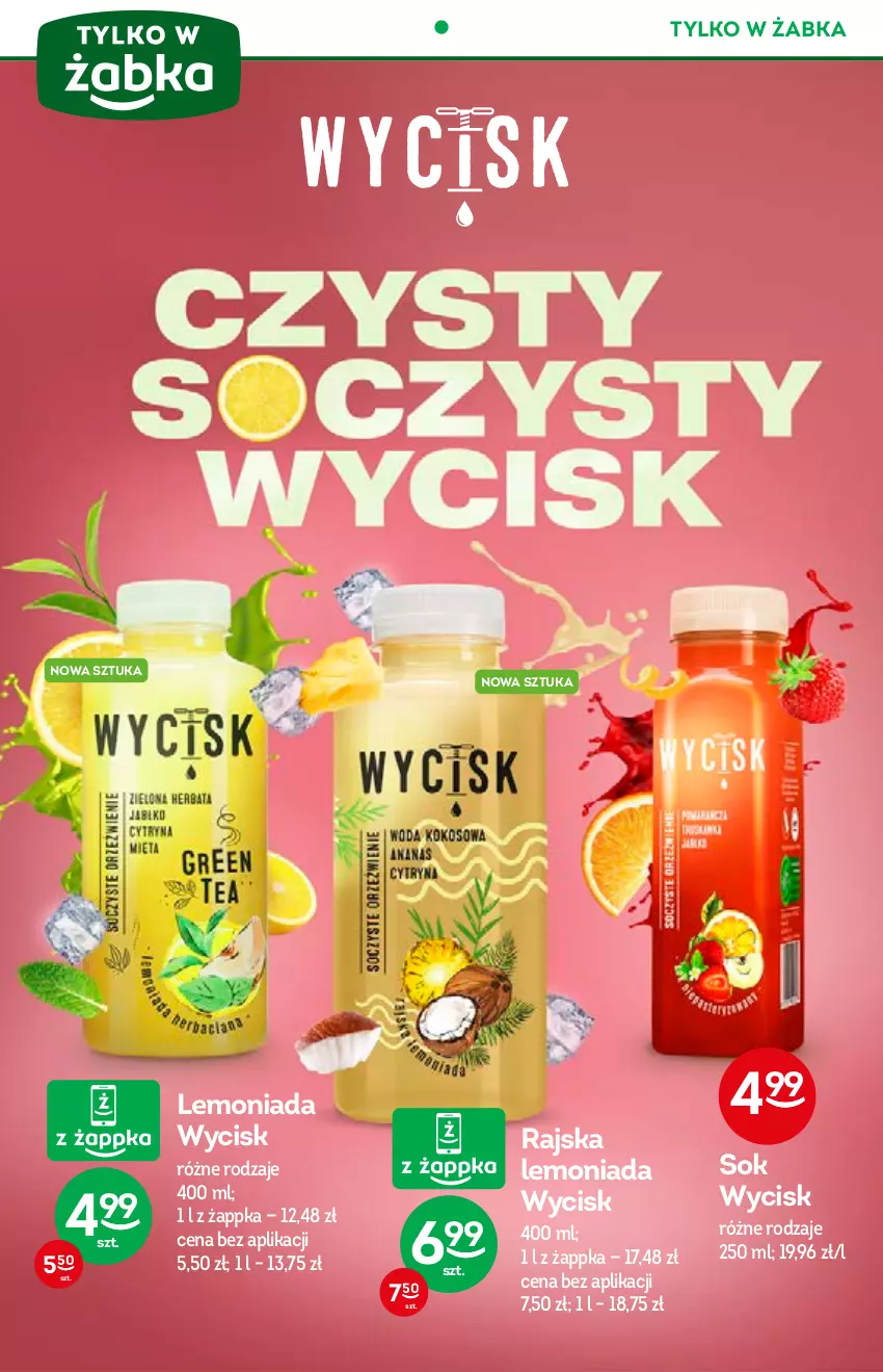 Gazetka promocyjna Żabka - ważna 23.06 do 06.07.2021 - strona 15 - produkty: Lemoniada, Sok