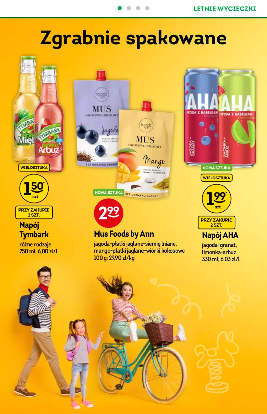 Gazetka promocyjna Żabka - ważna 23.06 do 06.07.2021 - strona 26 - produkty: Arbuz, Gra, Granat, Kokos, Limonka, Mango, Mus, Napój, Tymbark, Wiórki kokosowe